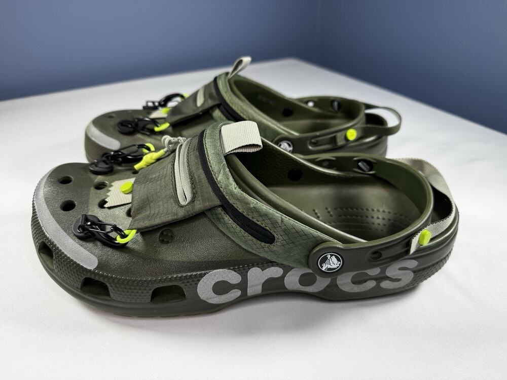 SATISFY x Crocs Quick Trail Low Moss Men’s 13 Green 209628-308 Trail Clogs